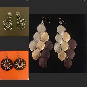 3 for 1! 3 Pairs of Earrings Bundle